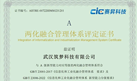 好消息！筑夢(mèng)科技獲得兩化融合管理體系評定證書(shū)